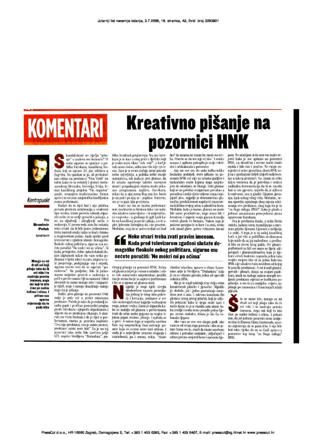 Viva Verdi © Jutarnji list, Zagreb