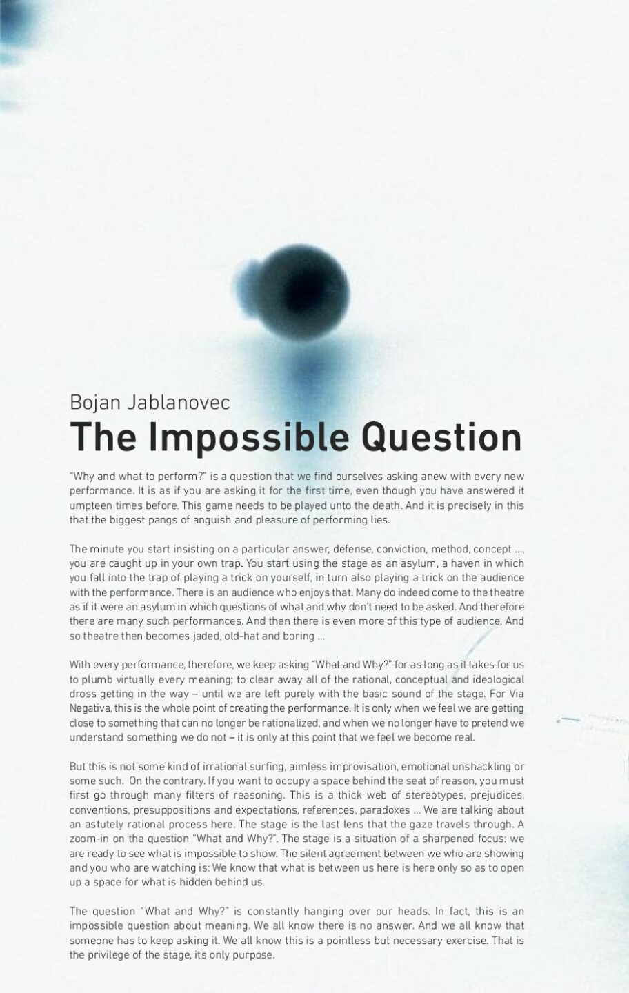 Refleksije • The Impossible Question