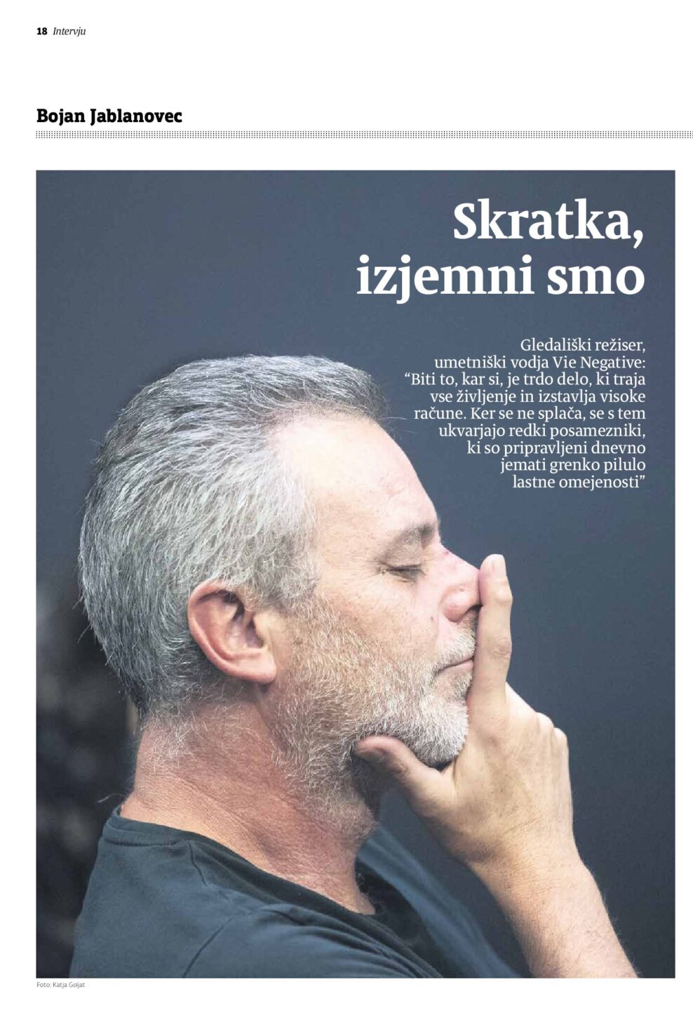 Refleksije Skratka, izjemni smo Večer