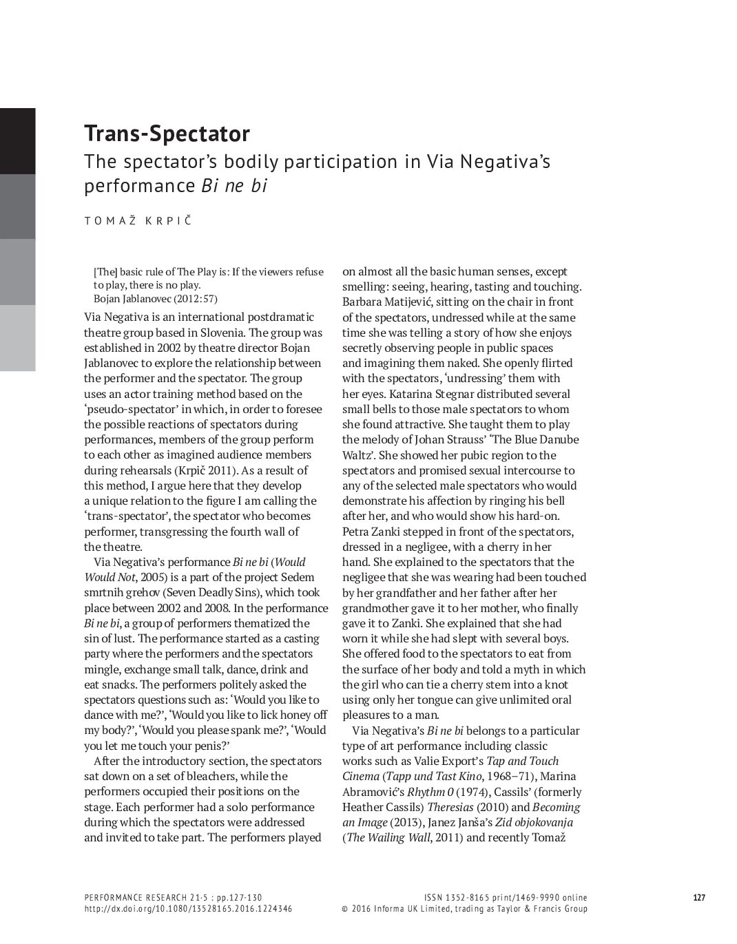 Refleksije Trans-Spectator